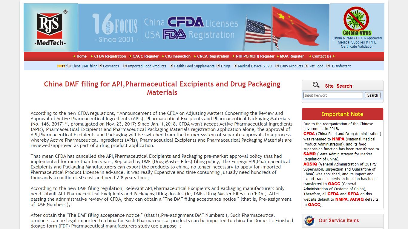 China DMF filing service for API,Pharmaceutical Excipients and Drug ...
